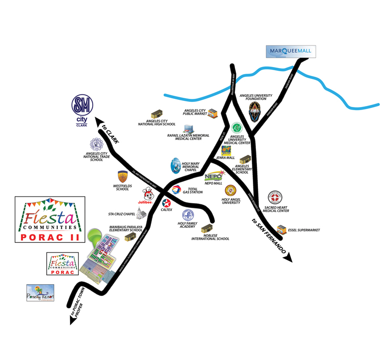 Fiesta Communities Porac II Vicinity Map